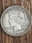 HIGH RELIEF 1924 PEACE SILVER DOLLAR  298