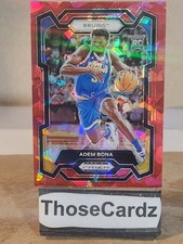 2024 Prizm Draft Picks Red Cracked Ice Prizm #60 Adem Bona