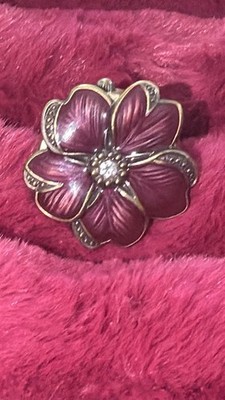 BWC Women's Flower Ring Enamel watch quartz japan movement not tested