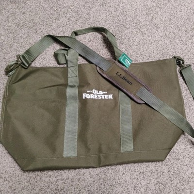 LL BEAN Zip Hunter's Tote Bag With Strap Olive Green  Large.  NWT.  Old Forester
