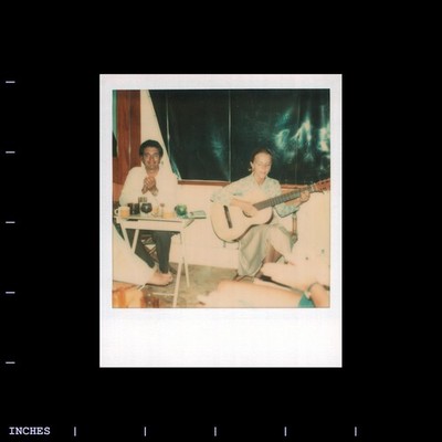 Old Polaroid Photo MAN WOMAN PLAYING GUITAR