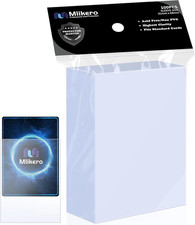 100 Count Card Sleeves, Clear Soft Trading Card Sleeves, Polypropylene