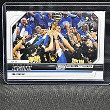 2025 Panini Instant NBA Finals Oklahoma City Thunder Championship Cards