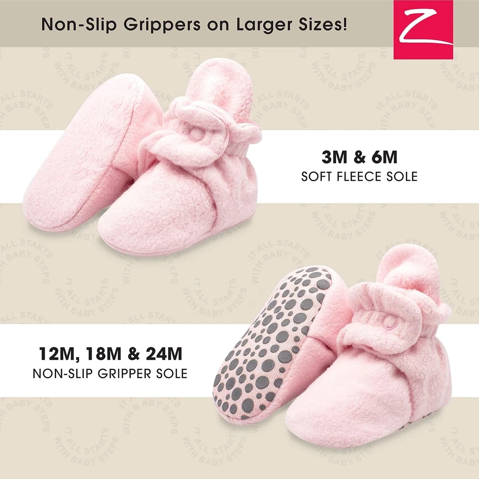  Botines de bebé polar unisex recién nacido 6 meses cierre a presión suaves cálidos Foto 2 de 4