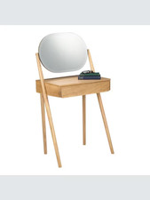 John Lewis Bow Dressing Table & Mirror, Natural