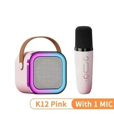 K12 karaoke machine with 1/2 wireless microphones portable 5.3 PA Bluetooth