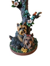 Yorkshire Terrier, York, York, Yorkie - Statuetta Di Cane, Figurina Su Marmo Bianco Trofeo Per Una Mostra Canina Di Art Dog 86271407