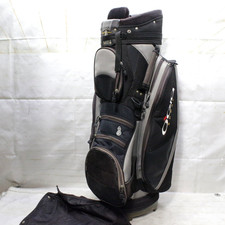 Rare Ogio Stealth Spoert 6 Way Black Gray Cart Golf Bag With Rain Cover