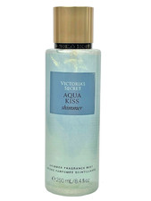 VICTORIA  S SECRET AQUA KISS SHIMMER FRAGRANCE BODY MIST SPRAY SPLASH 8.4 oz