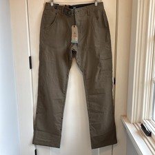 Prana Pants Mens 30x30 Slate Green Stretch Zion II Vented Roll Tab Hiking Belt