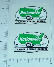 Pair Structo Nationwide Trailer Rental Stickers ST-046