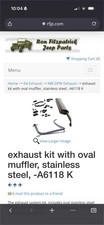 Mb Gpw And Cj2a Up To Serial No. 18638 Exhaust Kit