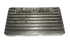 Sedia da barbiere vintage Emil J Paidar parte poggiapiedi