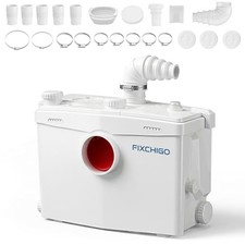 Macerator Pump, Macerating Toilet System with 4 Inlets/2 Outlets, 40 GPM 1000W