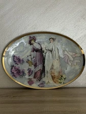 Decoupage Giftware Creation By Evelyn Decorative Oval Collectors Plate