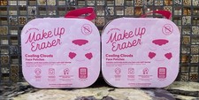 Bundle of 2 Make Up Eraser Cooling Clouds Face Patches w/Wash Bags NIB
