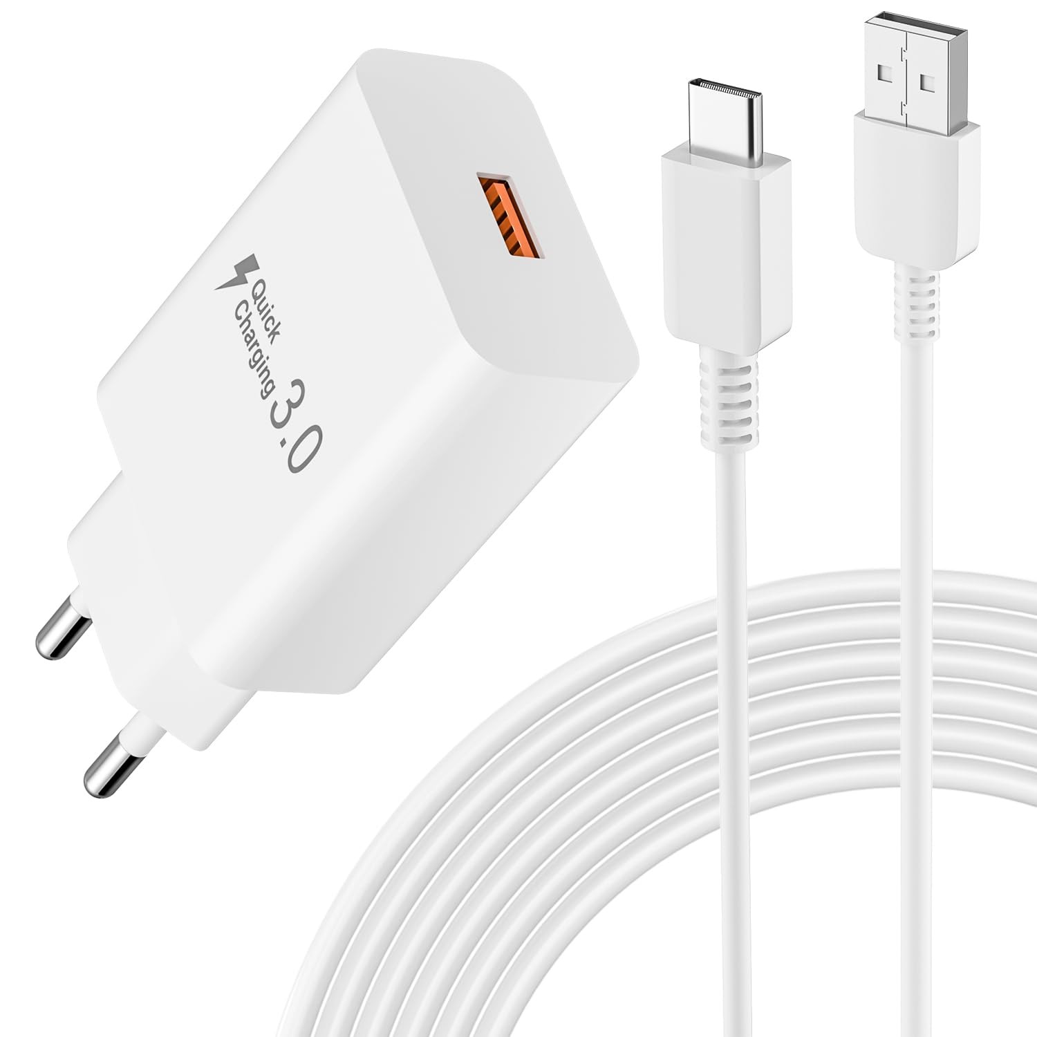 Chargeur rapide Samsung Galaxy A17 A16 A15 bloc prise USB C de remplacement