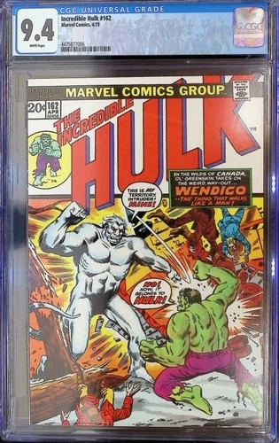 Incredible Hulk #162 (1962) CGC 9.4 *1st WENDIGO!* HIGH GRADE!