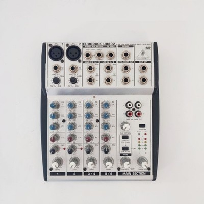 Behringer Eurorack UB802 8-Channel 2-Bus Compact Analog Studio Audio Mixer