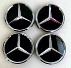 4x Mercedes Benz 75mm Alloy Wheel Centre Caps AMG A B C E S M Class Hub FreeShip