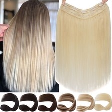 Russian 100 Remy Human Hair Extensions One Piece U Shape Clip In Full Head Weft