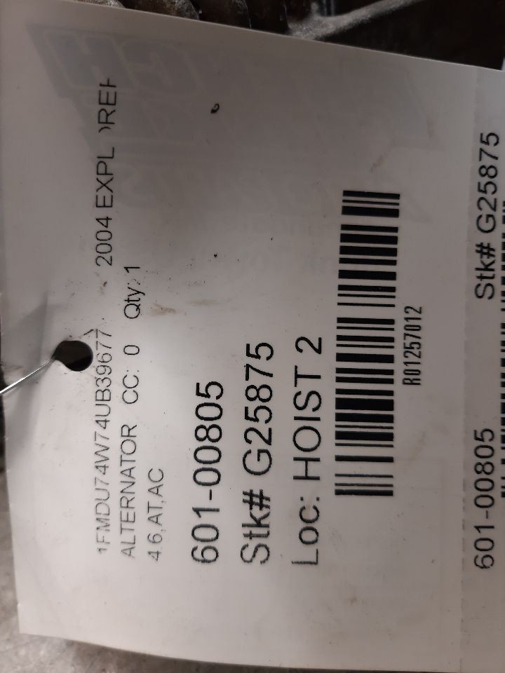 Alternator 130 Amp 4.6L Fits 02-05 EXPLORER 1257012
