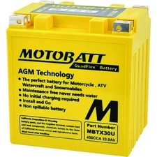 Motobatt Battery For Arctic Cat HDX 700 XT Crew 2017 HDX 700 XT 2016; MBTX30U
