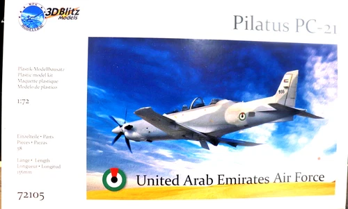 Pilatus PC-21 Swiss Turboprop  U.A.E Gulf of Oman Service  3-D Blitz Models 1/72