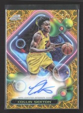 2023-24 Topps Cosmic Chrome Collin Sexton #133 Gold Interstellar /50 Auto
