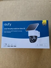 eufy Security eufyCam Solo S3 Pan Tilt 3K Solar 360 Dual-Cam Camera Model T8170