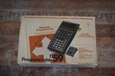 Texas Instruments TI-59 Programmable Calculator Box w/ NOS Master Library Cards+