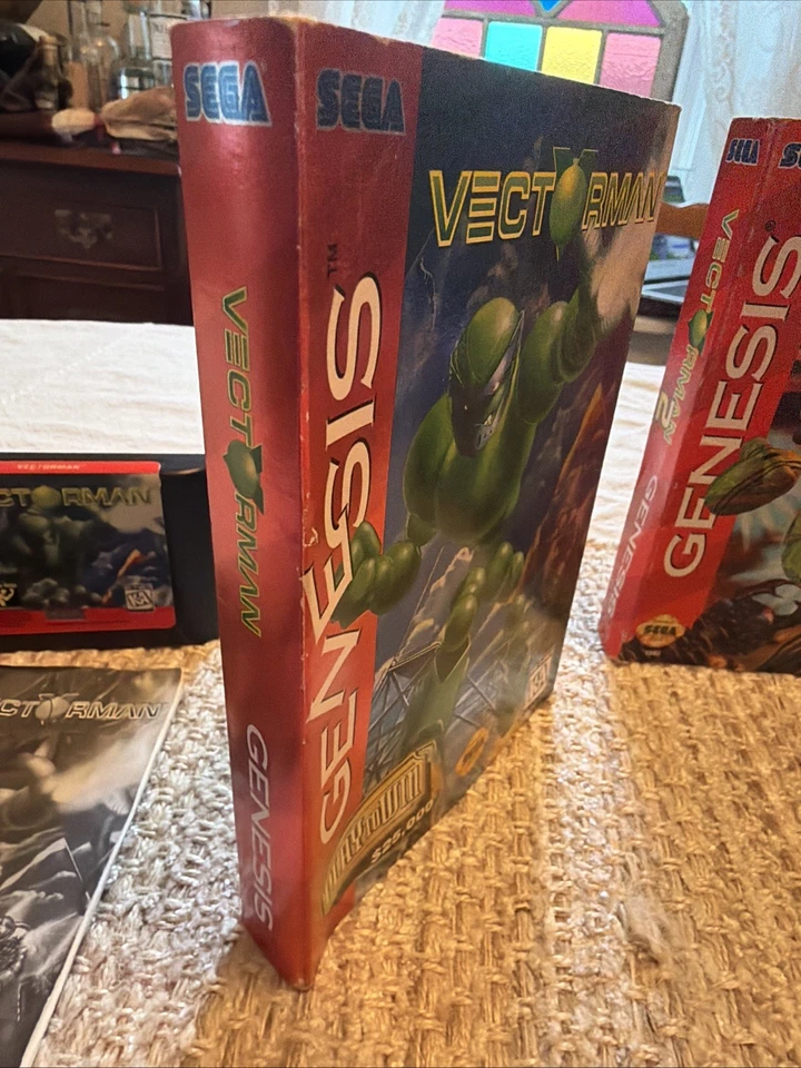 Vectorman 1 & 2 Lot - W/ Original Box & Cart - Image 3 of 4