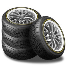4 Vogue Tyres Custom Built Radial 24545r18 100v Whitegold Sidewall Tires 460aa