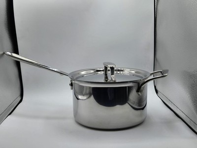 All Clad D5 4qt Stainless Steel Sauce Pan With Lid