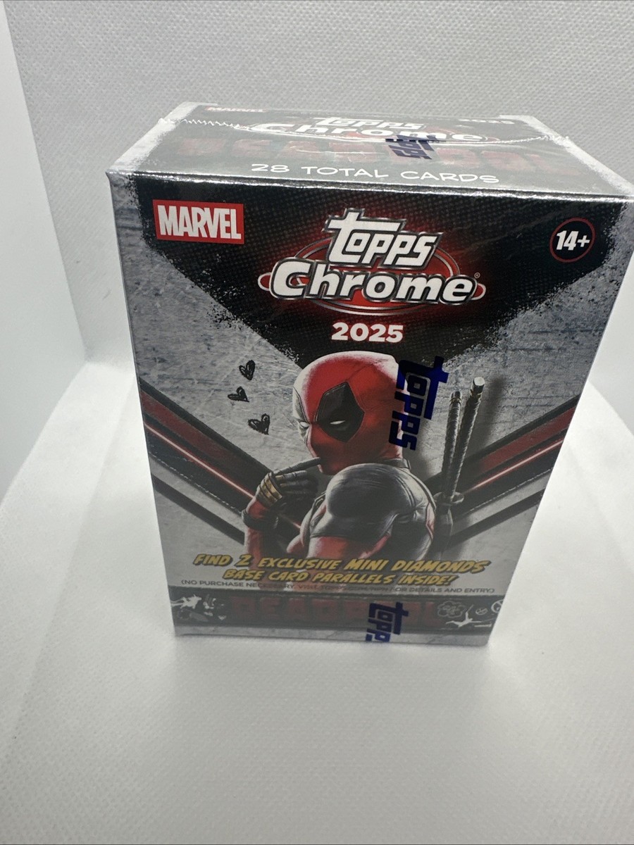 2025 Topps Chrome DEADPOOL Value Blaster BOX (28 Cards) MARVEL New