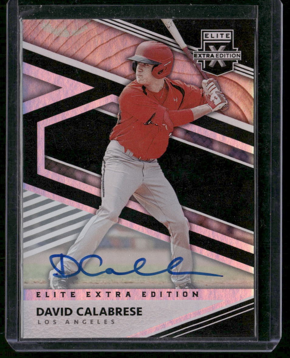 2020 Panini Elite Extra Edition #82 David Calabrese Signatures