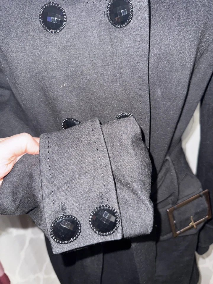 Vestido largo negro chaquetón vintage de Victoria, Victoria Secret talla 8 Foto 2 de 4