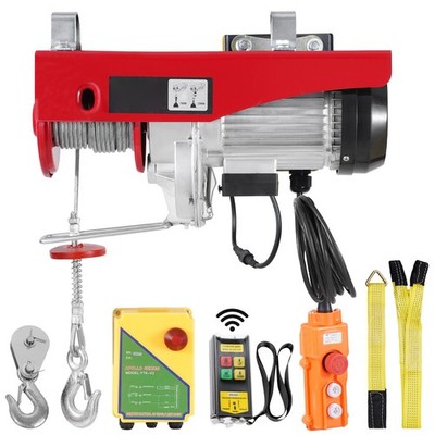 Uimoso Electric Hoist Crane Winch 2200 lbs 328 ft Wireless & 14 ft Wired Remote