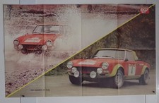 FIAT 124 ABARTH RALLY MANIFESTO AFFICHE POSTER AUTO SPRINT