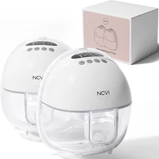 NCVI Hands Free Wearable Breast Pump 8111, Lightweight Breastfeeding Pump
