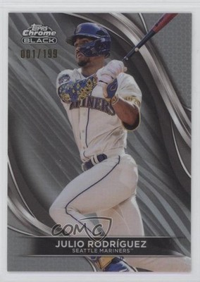 2024 Topps Chrome Black Refractor 1/199 Julio Rodriguez Julio Rodríguez #82 7ba