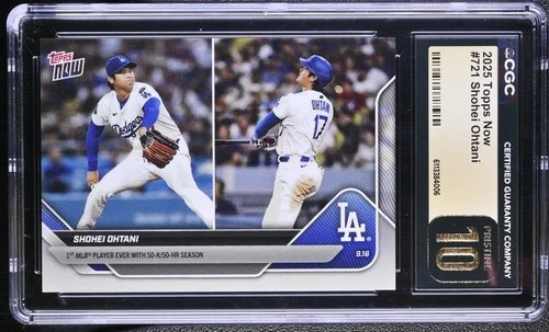 2025 TOPPS NOW #721 SHOHEI OHTANI 50 HR And 50 Strikeouts CGC 10 PRISTINE PSA