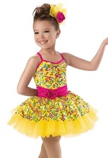Child Intermediate Jazz Ballet Yellow Dress