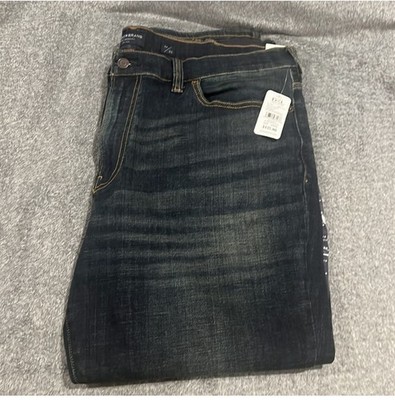 Lucky Brand Men's Jeans 44x30 Blue, Relaxed Straight, Dark Wash. CLR BLUE