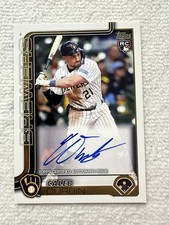 Topps 2025 Update Caleb Durbin Rookie Milwaukee Brewers #US170 Base Auto.