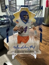 Maddux Madsen 2025 LEAF TRINITY FOOTBALL Top QB Clear Prospect RC Auto #/35