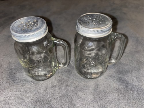 Ball Mason Canning Jar Salt & Peppr w/Handle Made In USA 4” Tall - Picture 3 of 7