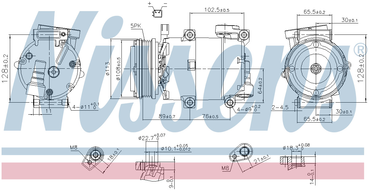 NISSENS-OE 890788 Compressor, air conditioning for FORD - Image 12