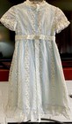Vintage Girls Cottagecore Sheer Blue Daisy Chiffon Overlay Two Piece Dress 6 8 — photo 6