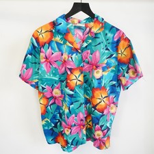 Vintage 90s The Hawaiian Original Shirt Men's M Floral Tropical Surf Hibiscus
